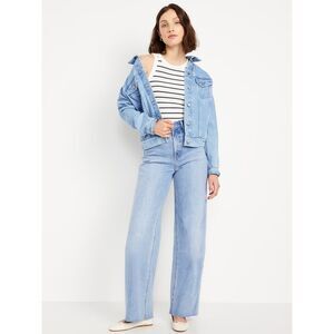 Old Navy Extra High-Rise Sky-Hi Wide Leg Jeans, Light Wash
